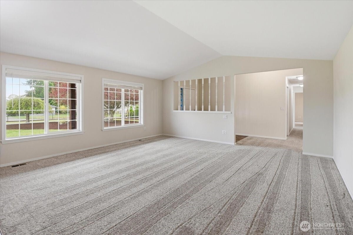 Living room looking back at the entry