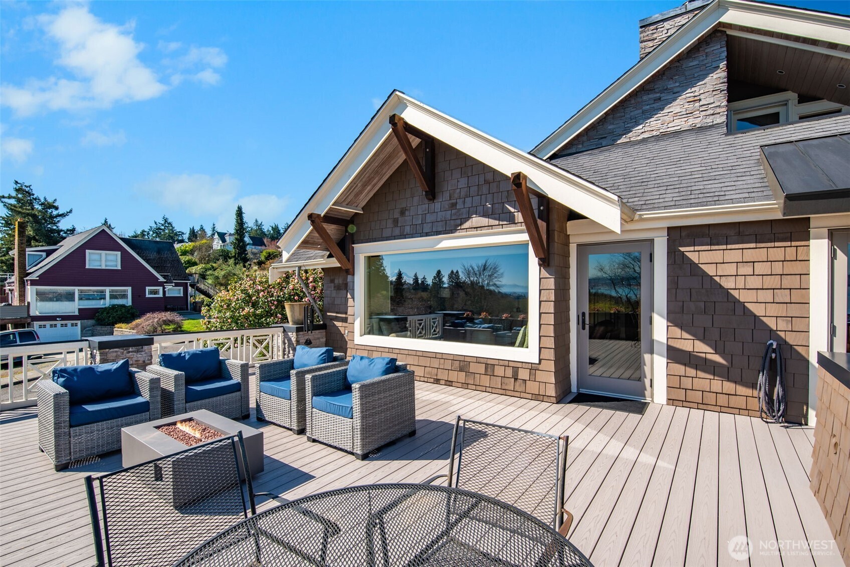 Deck is plumbed for gas.