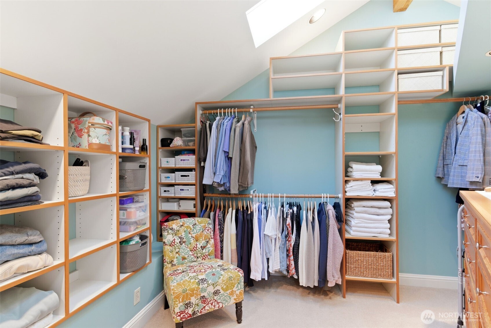 Huge primary closet.