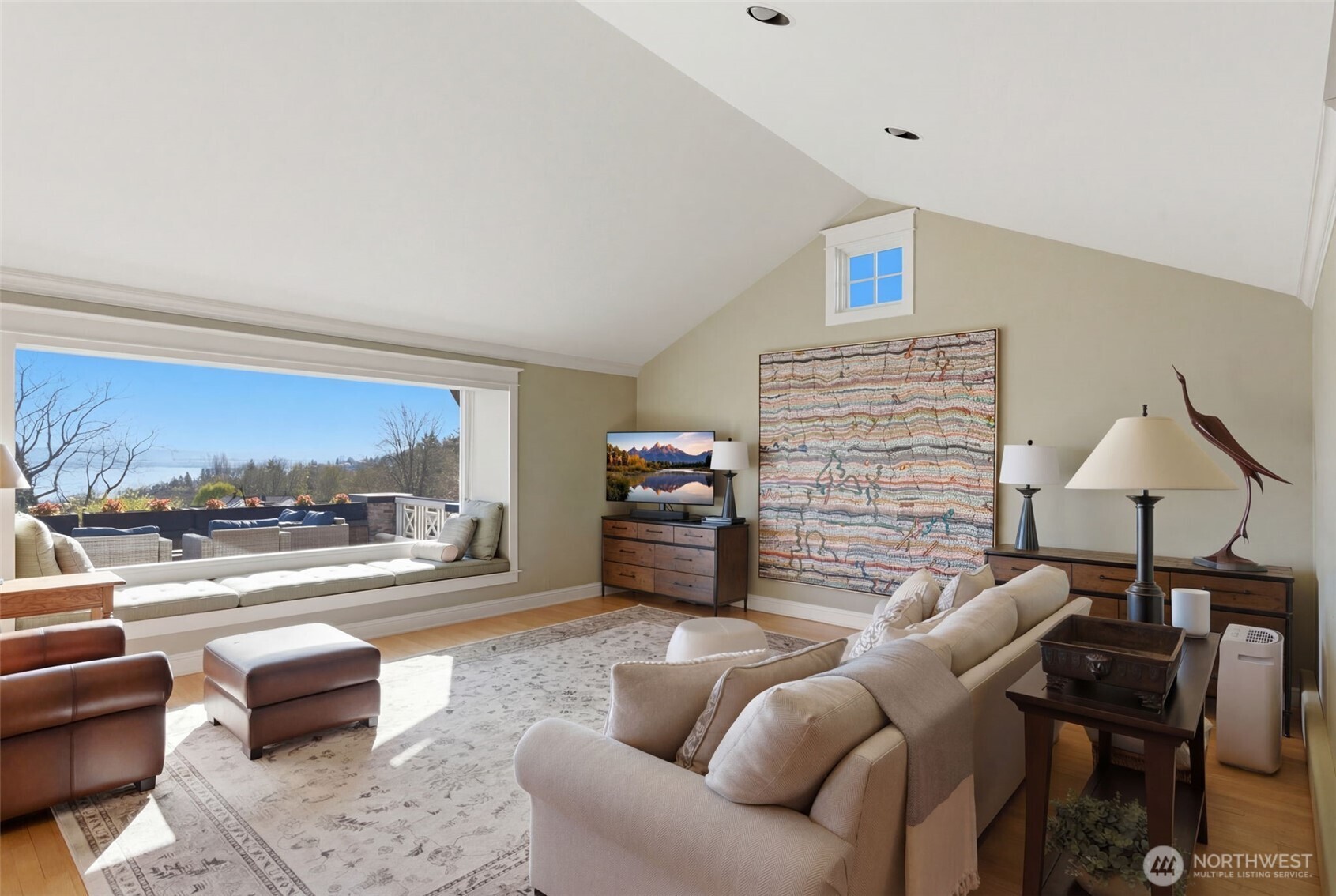 Light and bright throughout the home.