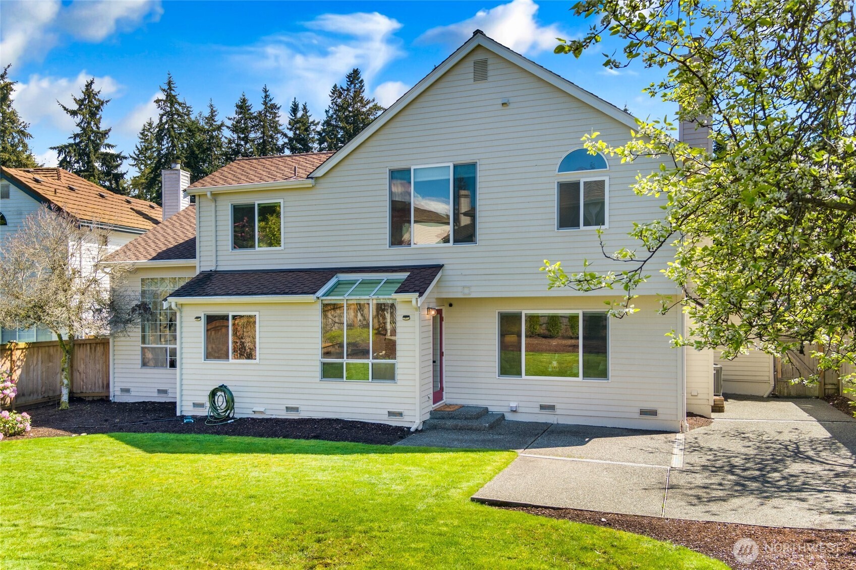 Large patio is ideal for large gatherings