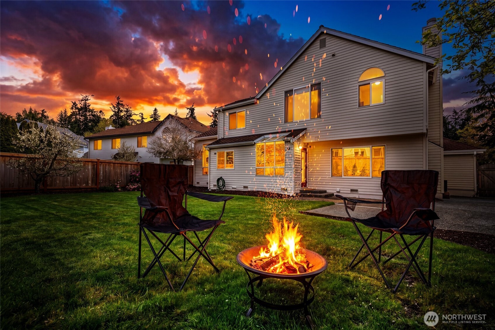 This level and fully fenced backyard is ready for your new puppy