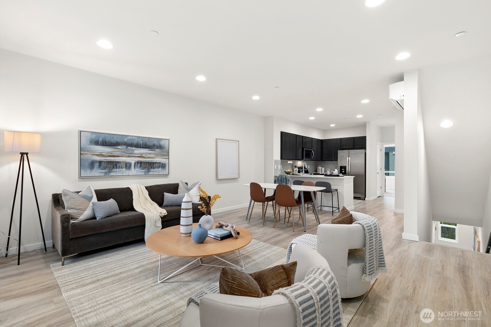 The main living level offers open concept living!