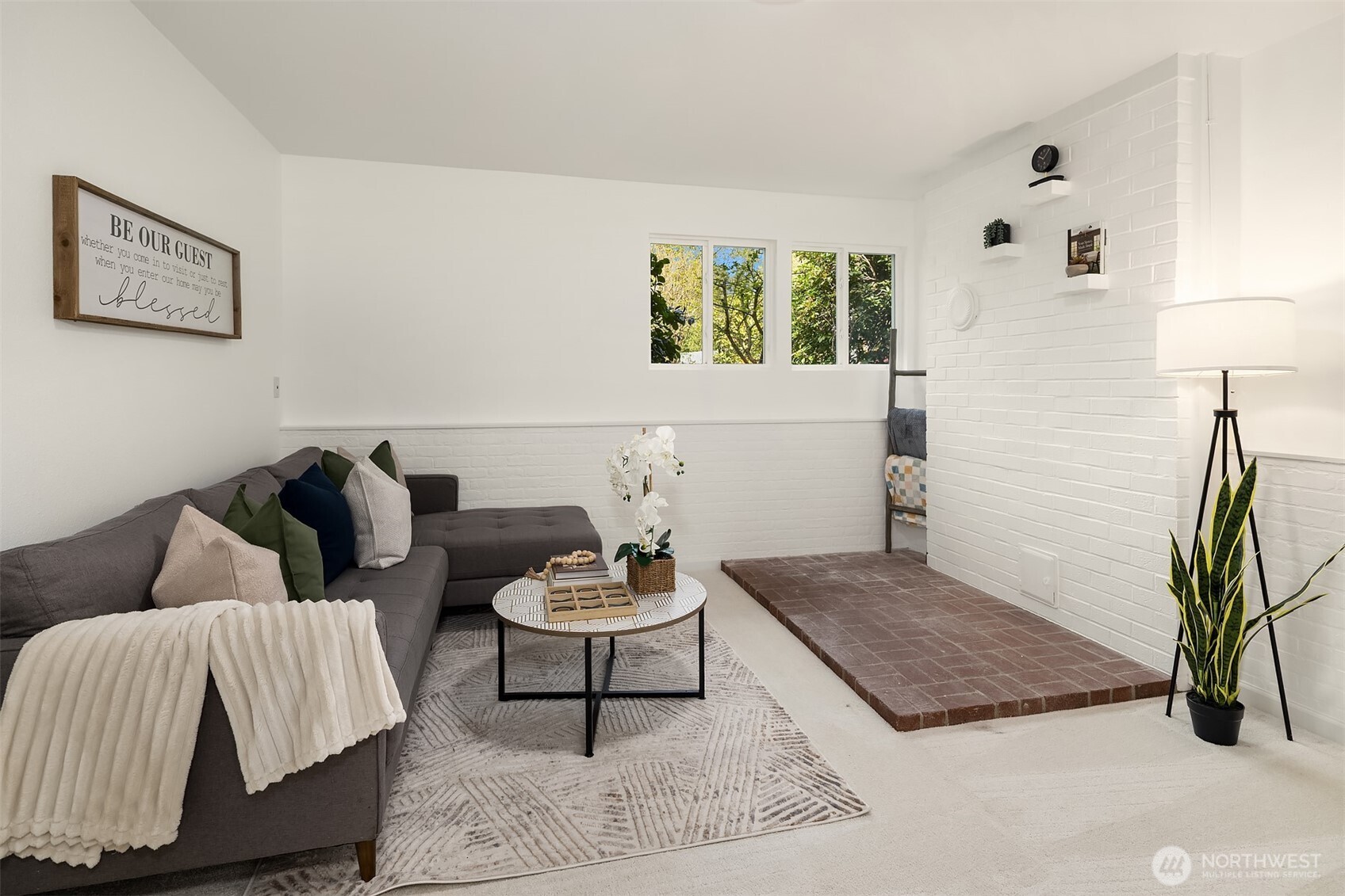 Lower level bonus room/living space--