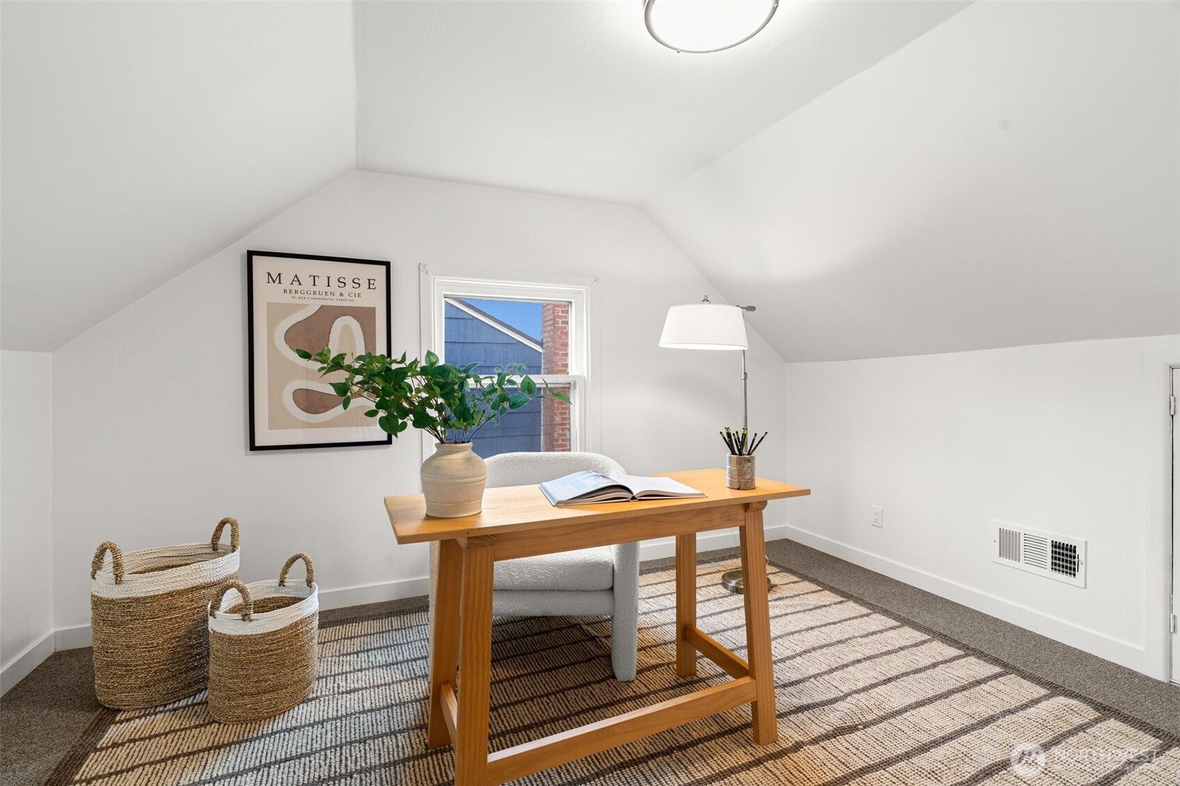 1 of 2 upstairs bedrooms.