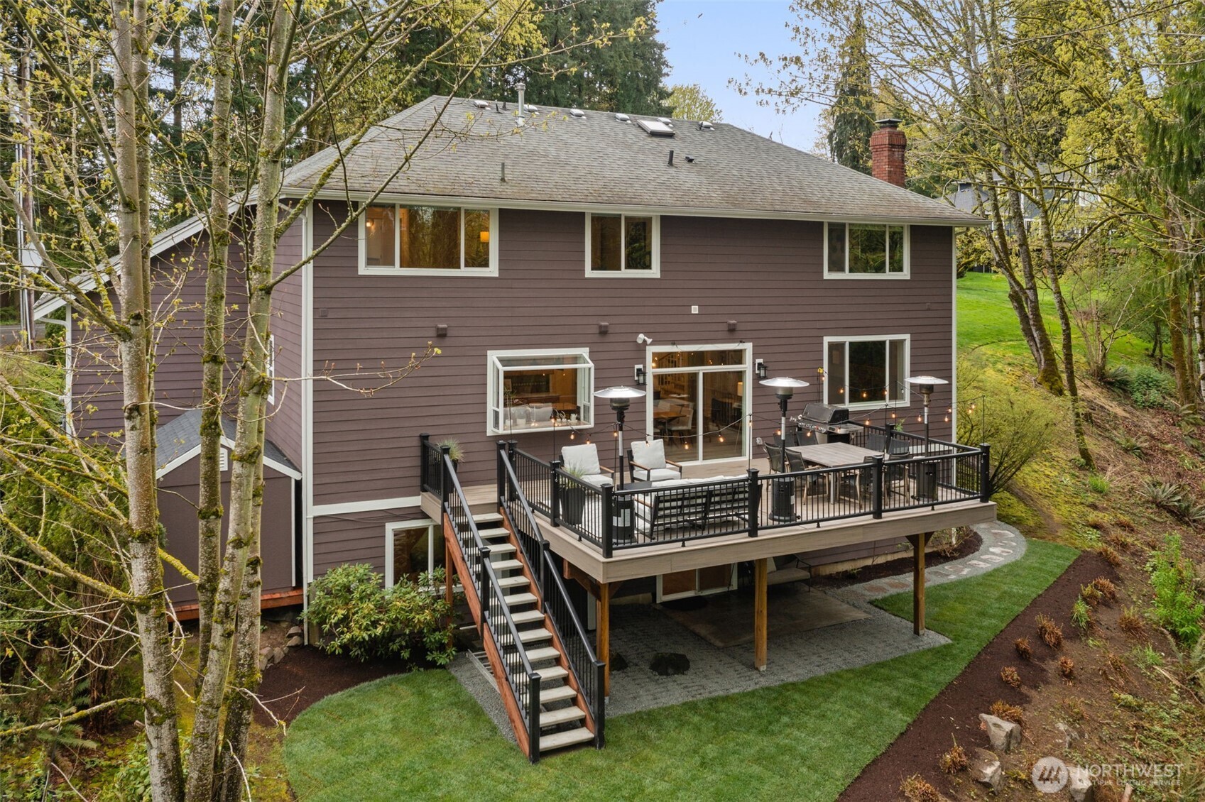 Back side of the house