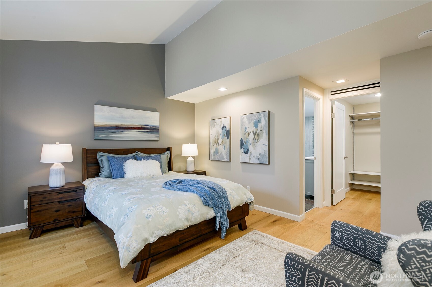 Primary Bedroom with Vaulted Ceilings