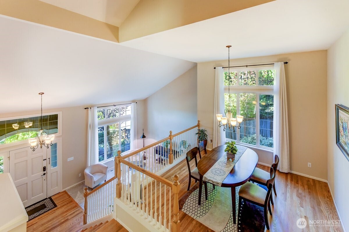 Separate formal dining overlooking the beautiful outdoors. Lovely!