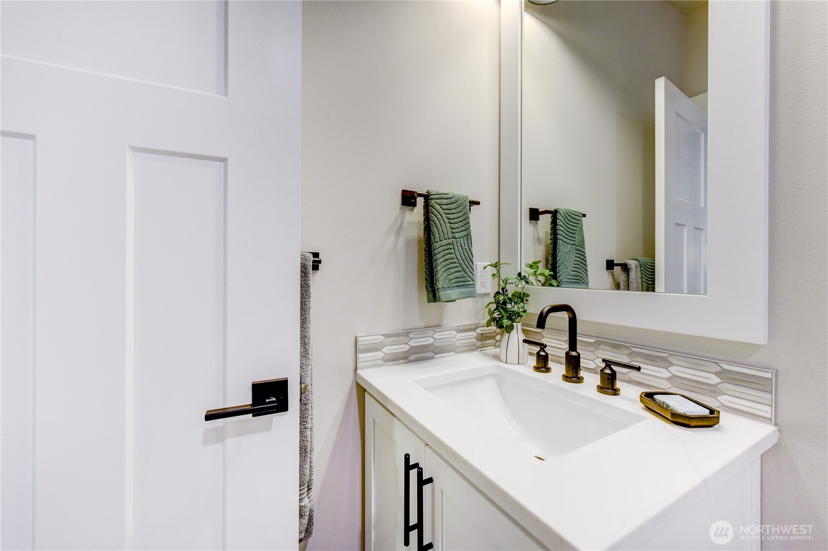 Main Floor 3/4 Bath photos of completed 2368 on Lot 8