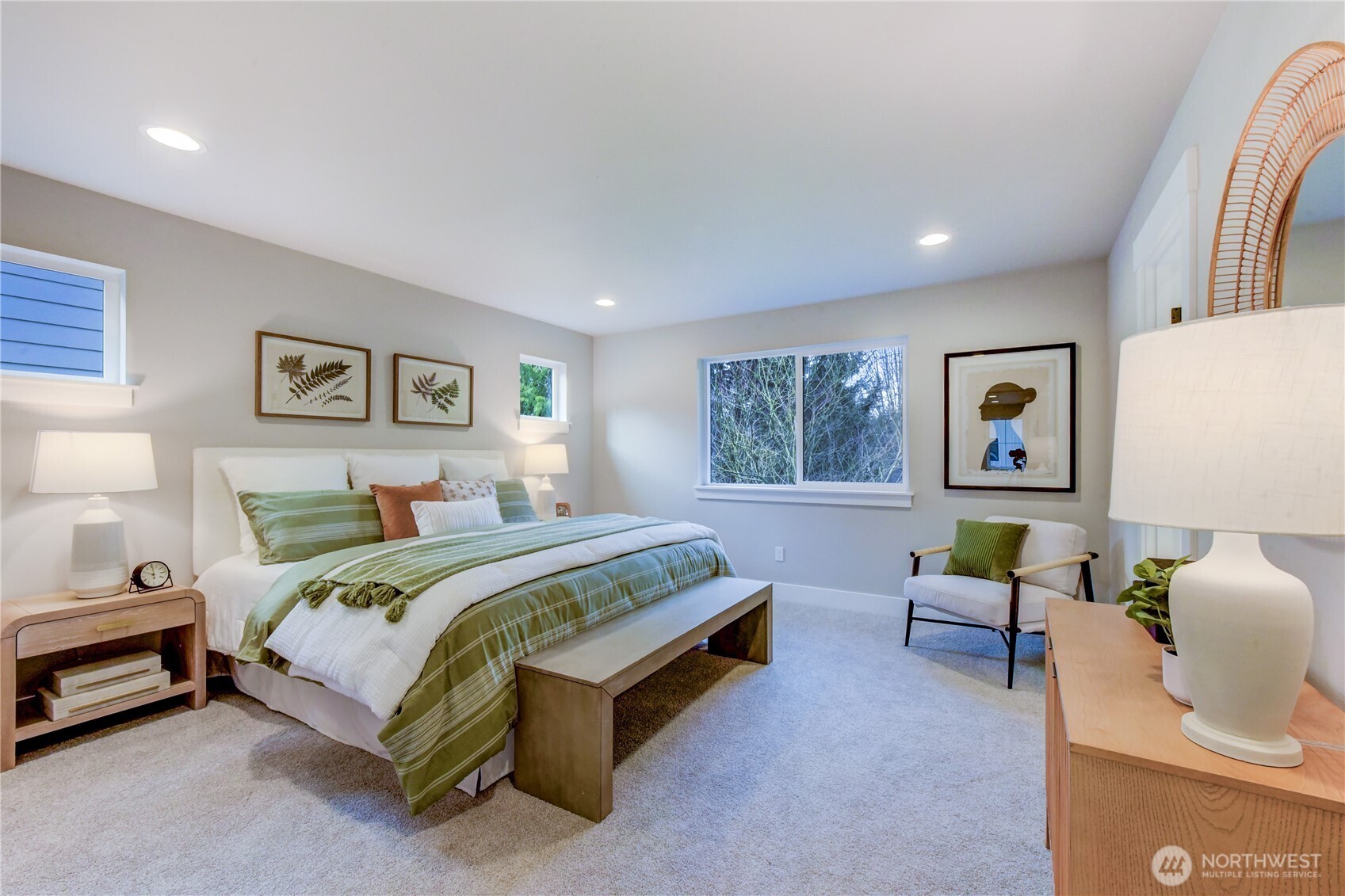 Primary Bedroom photos of completed 2368 on Lot 8