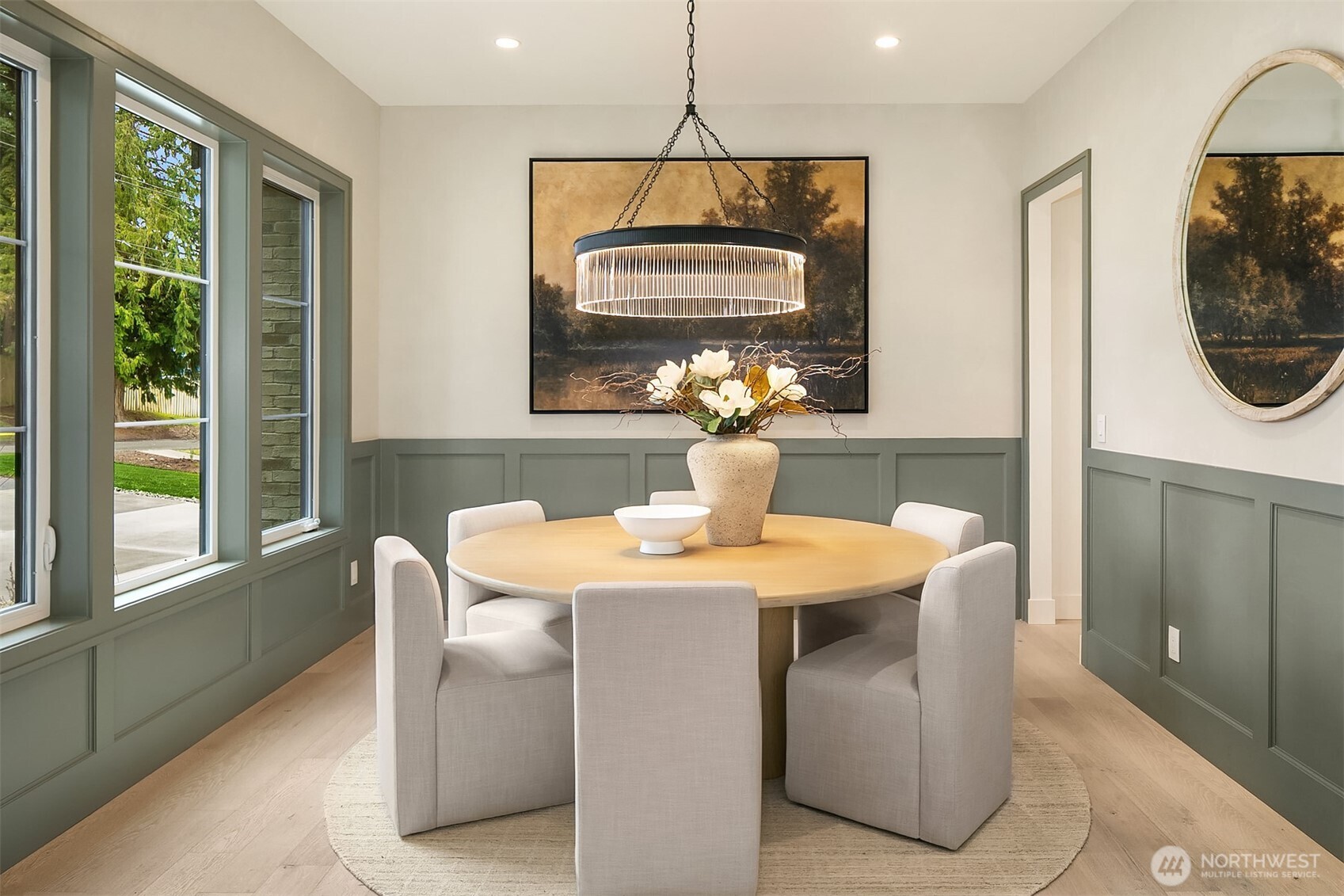 Upon entry, you are welcomed with a spacious formal dining room that flows to the kitchen via a skullery.