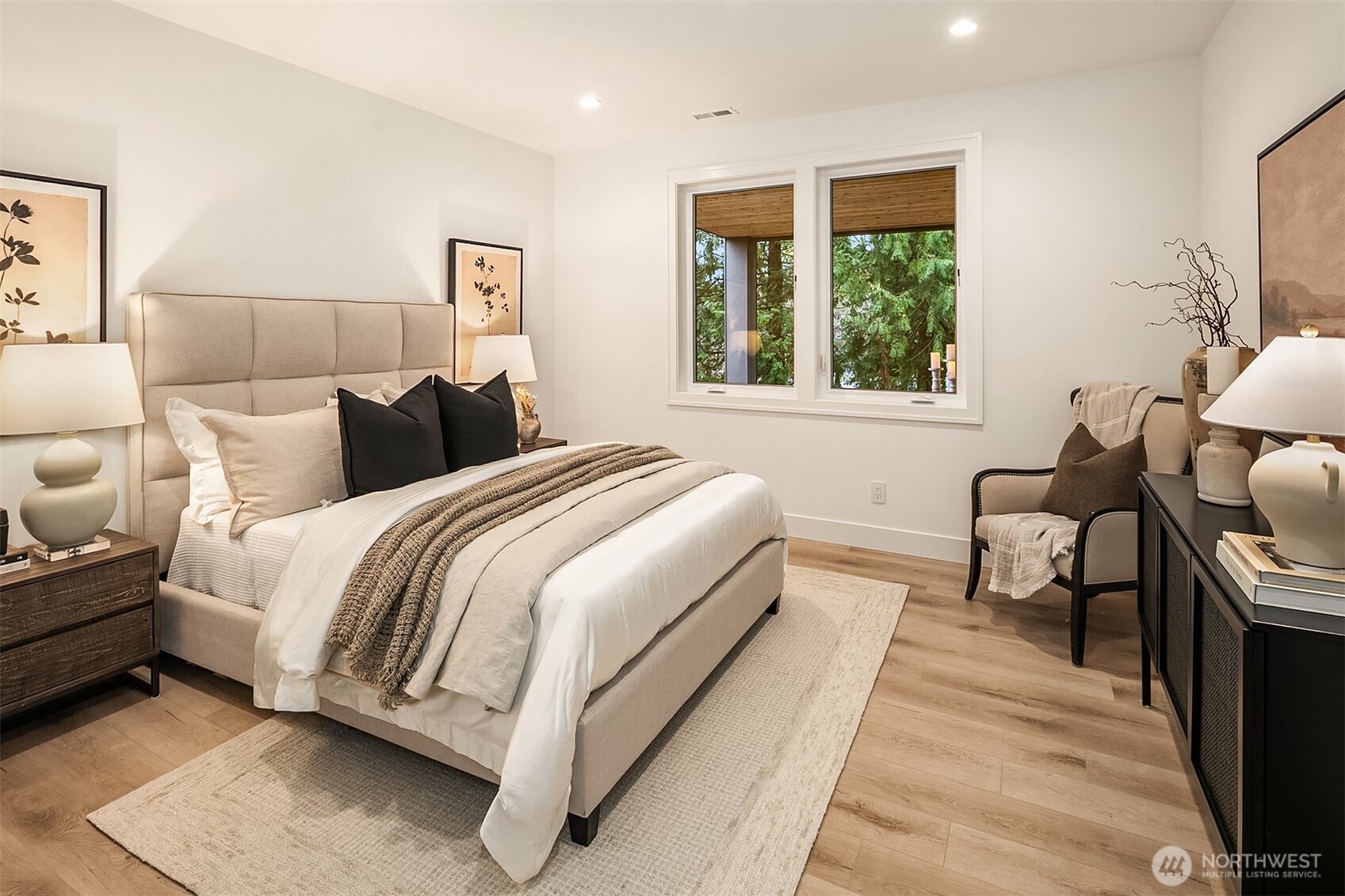 Lower level bedroom- private and spacious.