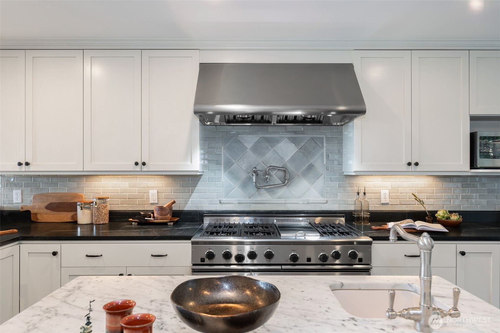 A marriage of style and function in the room everyone gravitates to.