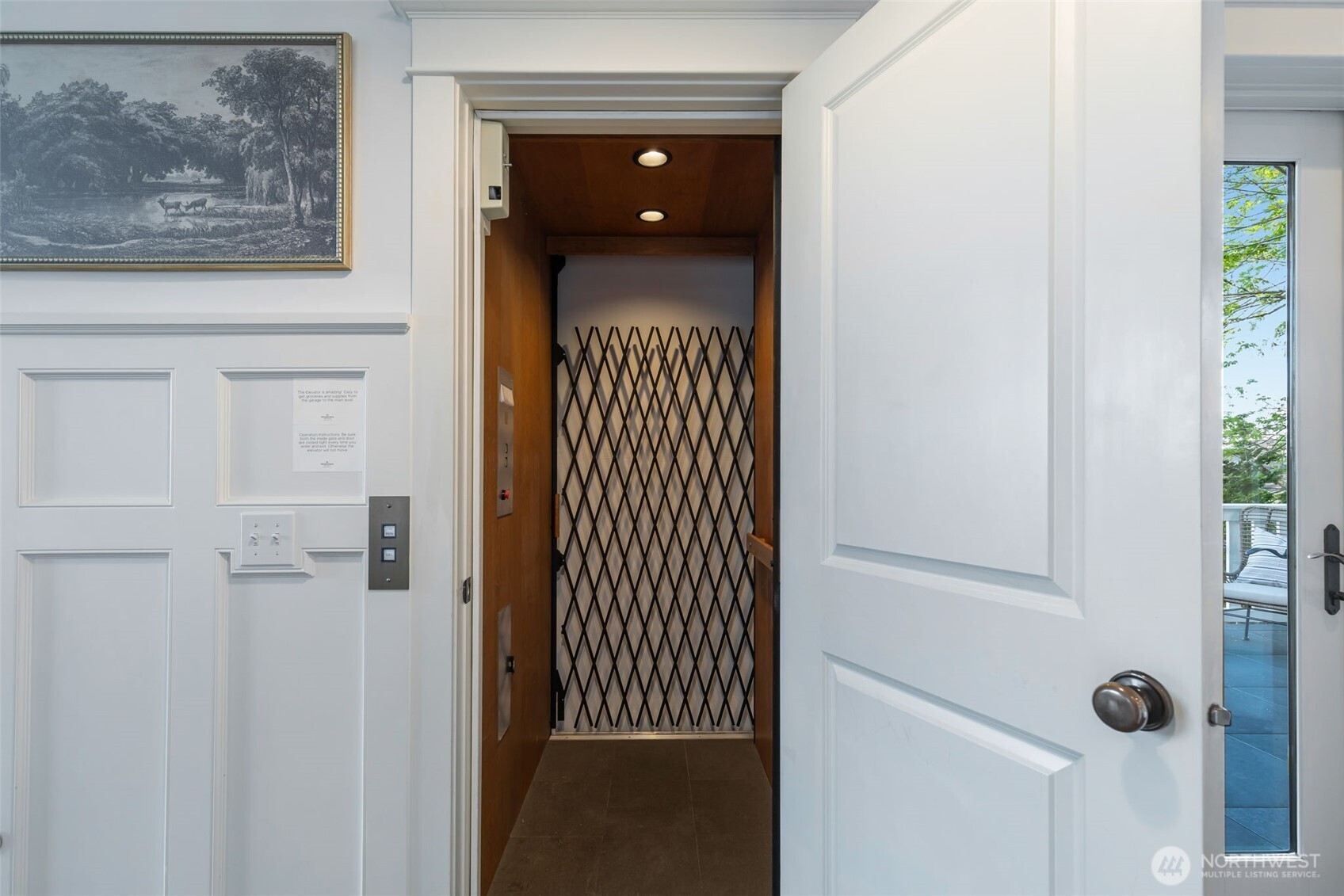 Elevator takes you and your groceries from the garage straight to main living level.