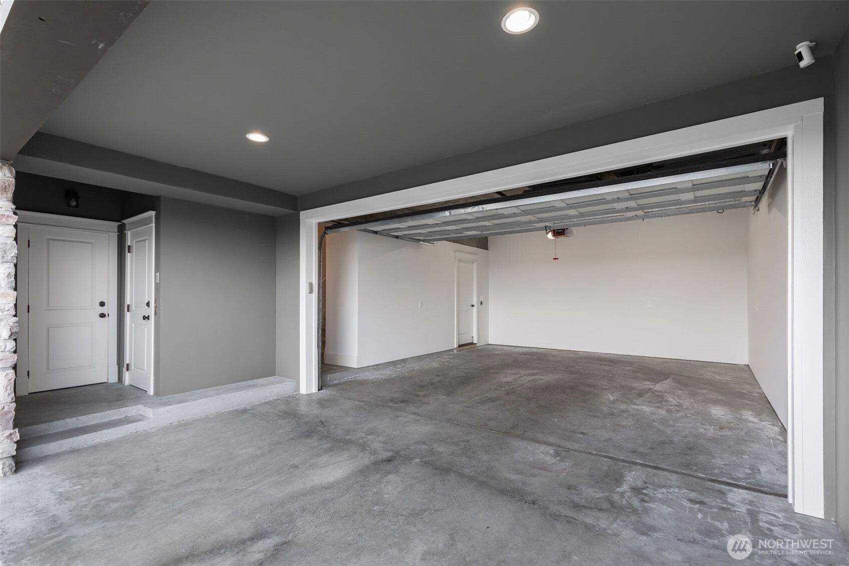 This guest room lives on the first level, as well as a full bathroom.