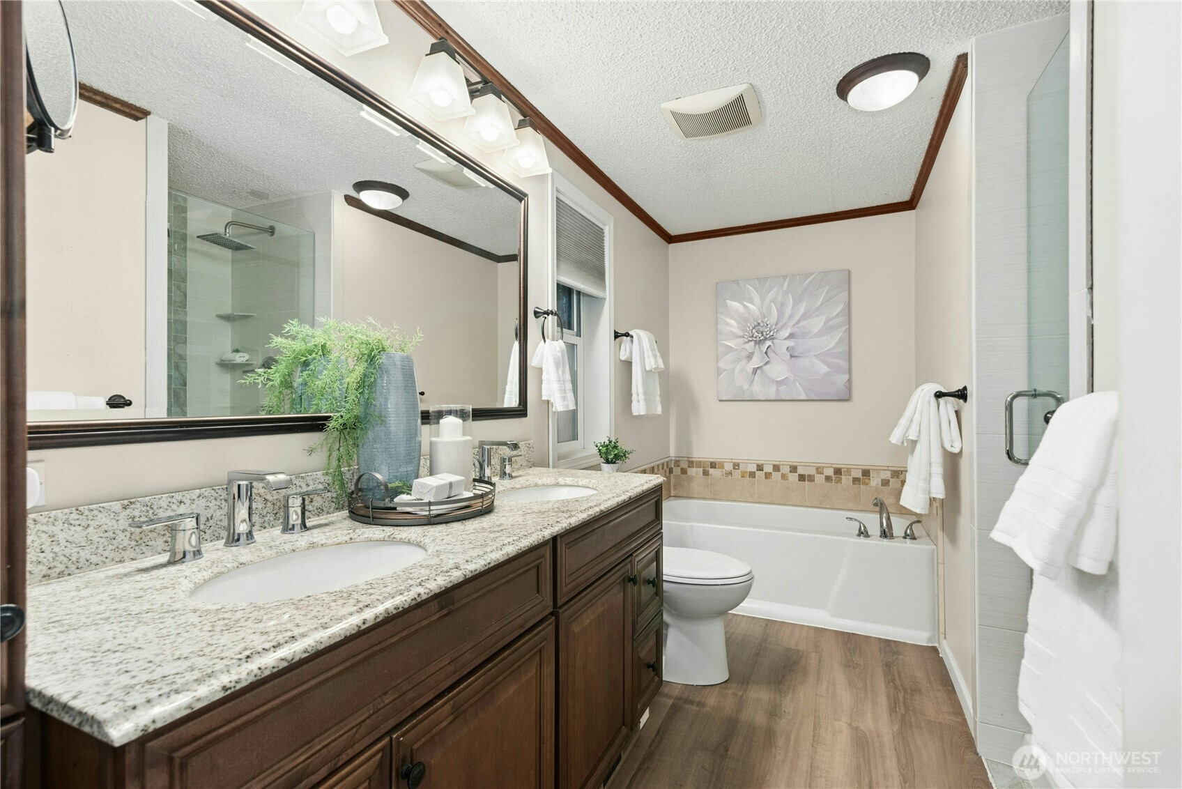 Full bath off primary with separate bath & shower!