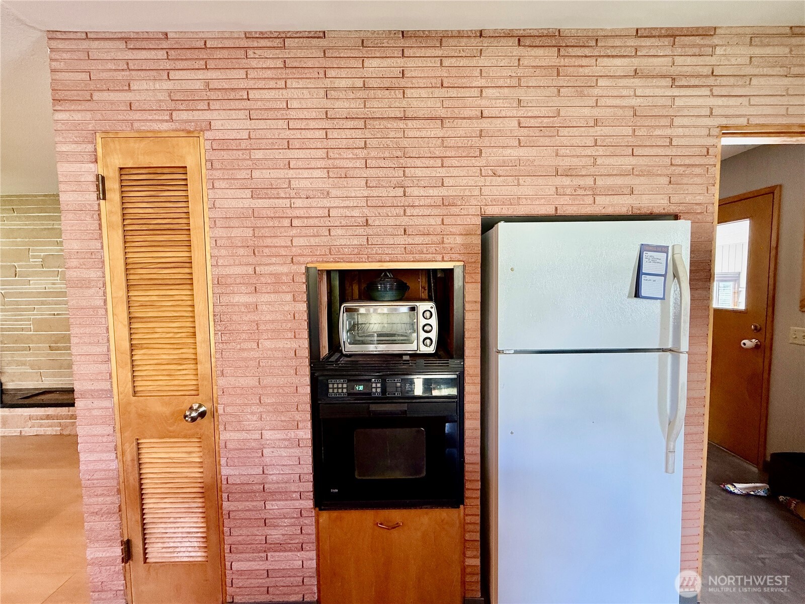 Exposed brick wall