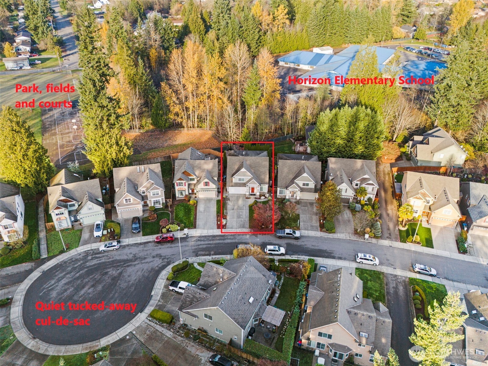 Private backyard with rare space and separation from neighbors