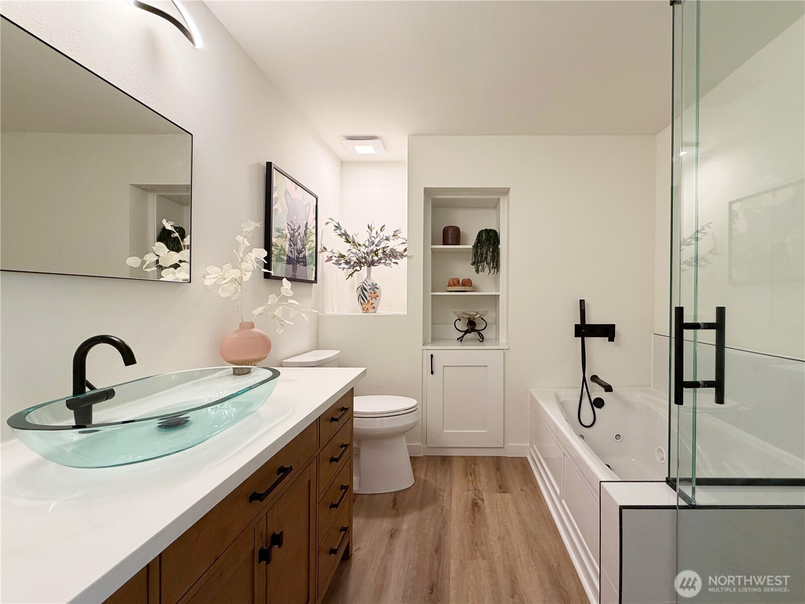 Primary bath has every upgrade - beautifully customized.