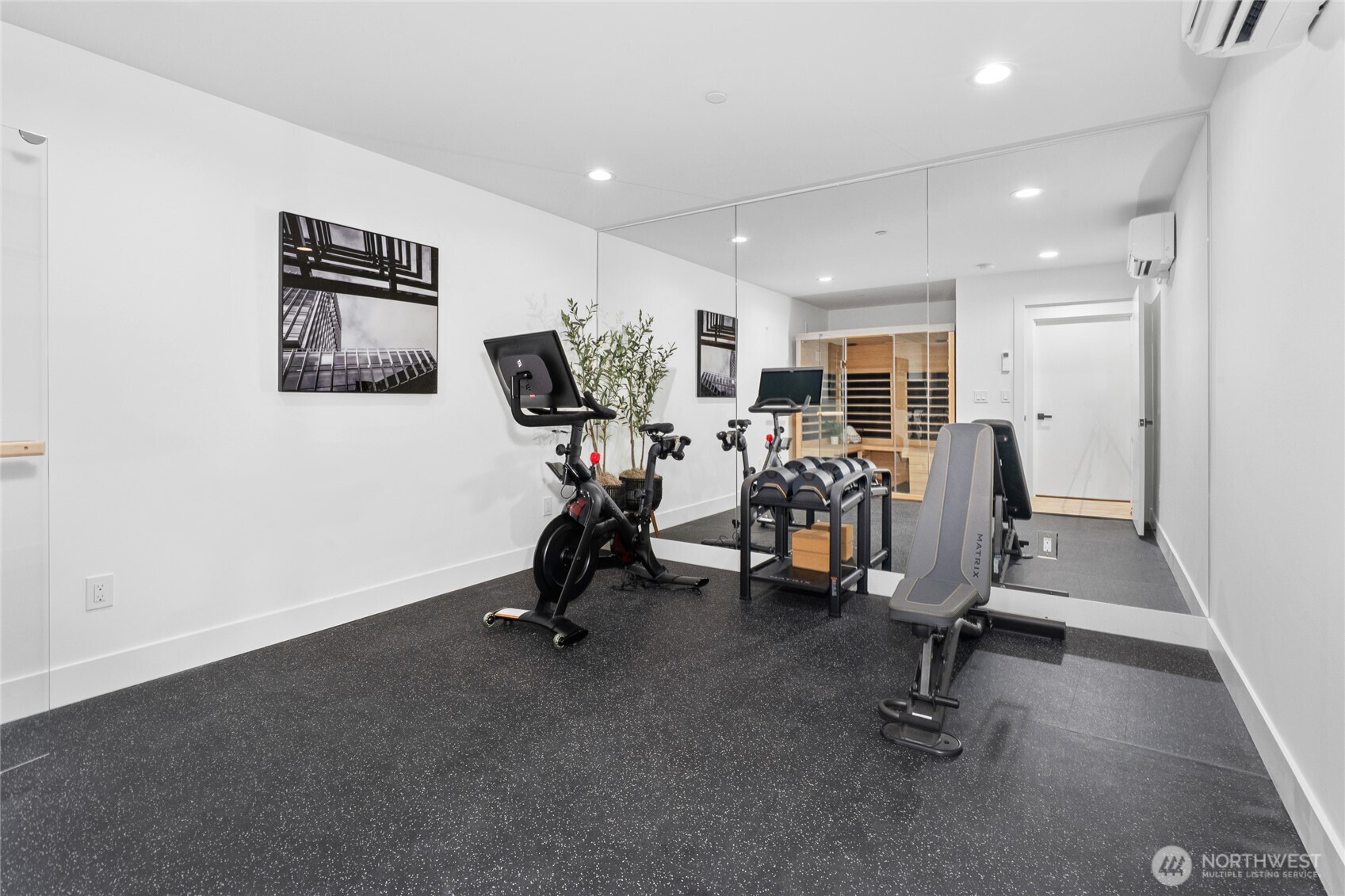 Gym and Finleo sauna downstairs