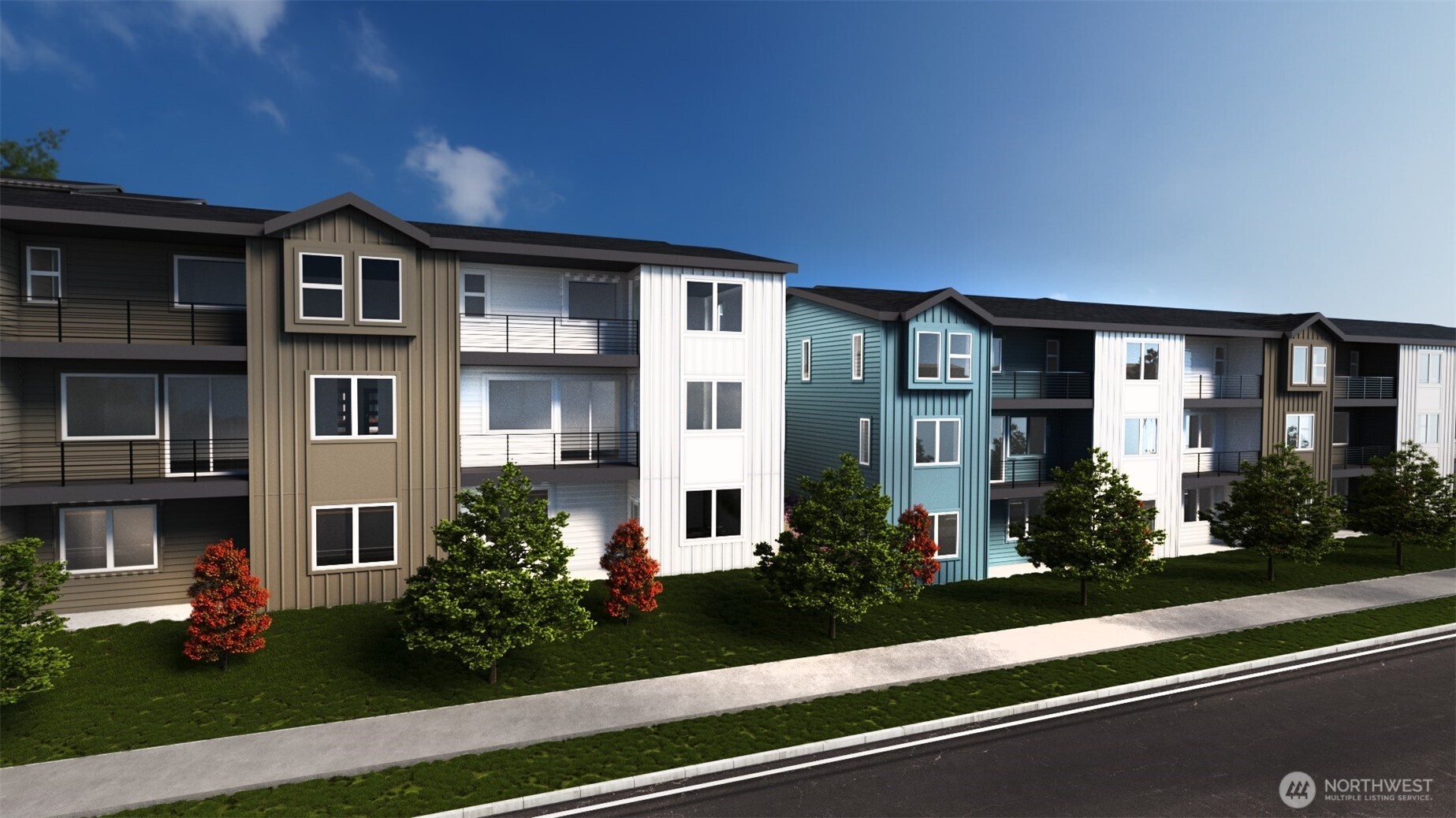 Exterior renderings for Lowell Heights.
