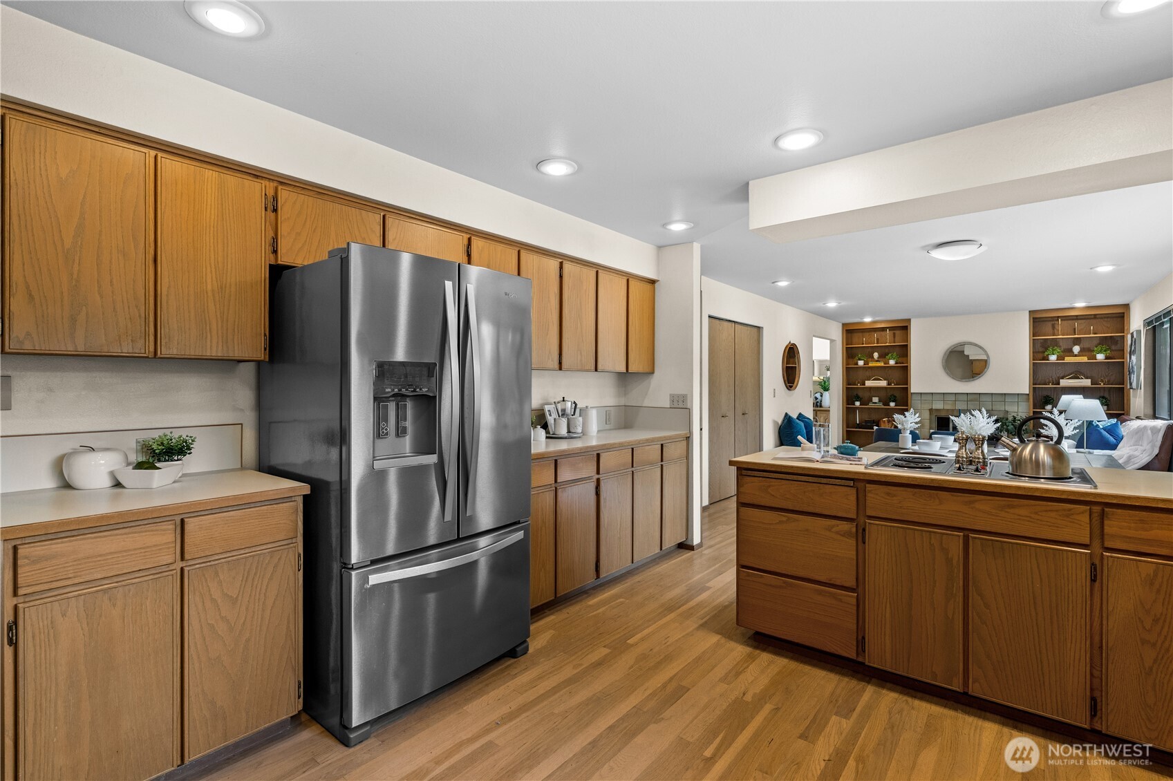 The kitchen opens to the family room, perfect for entertaining.