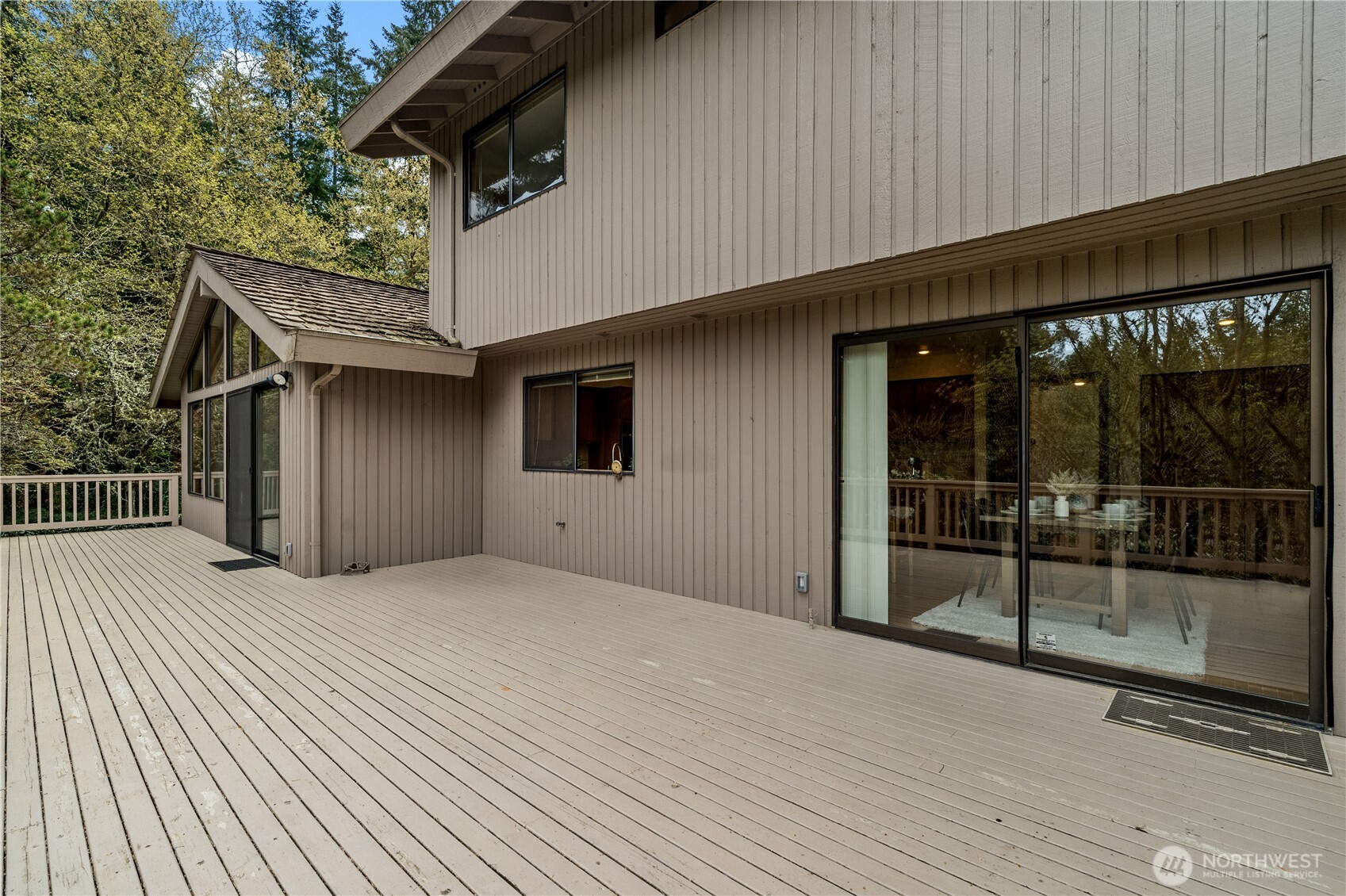 So much space for outdoor dining table, grill and conversation area, you'll just love it!