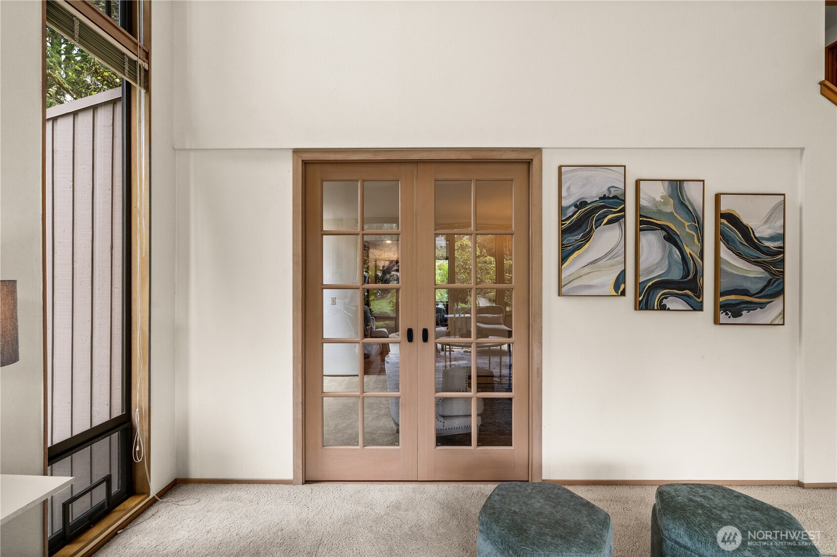 You can close the doors for privacy.