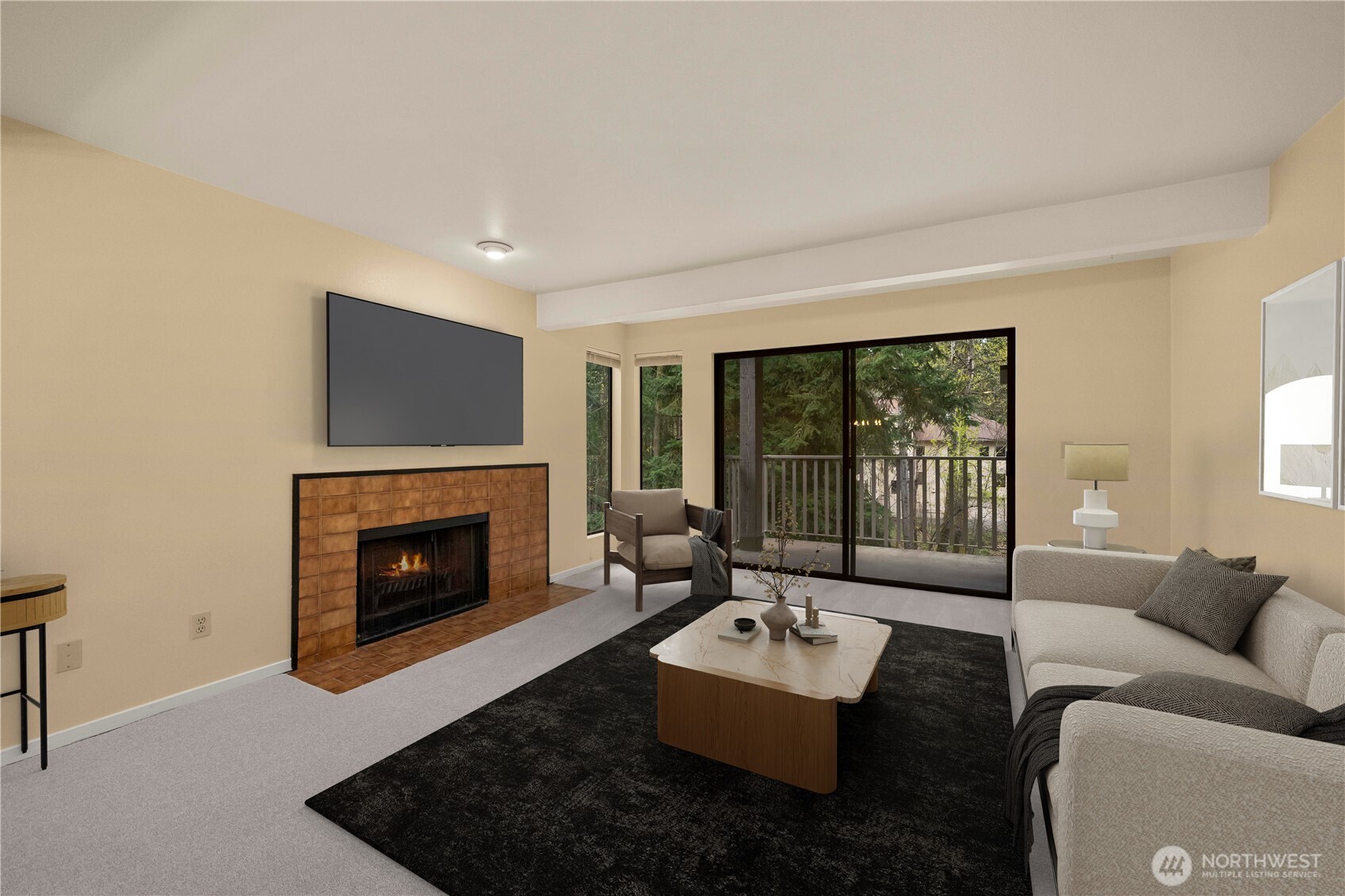 Living Room. Virtually Staged.