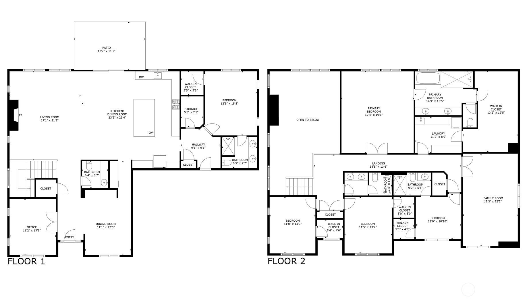 Generous floor plan with great flow. Just over 4,100 sq. ft.