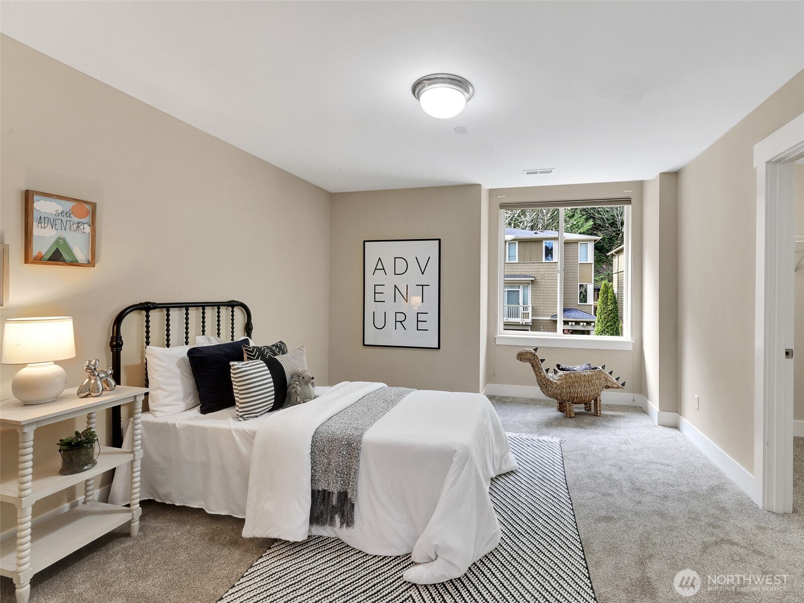 Bright and spacious bedroom with plenty of room to grow