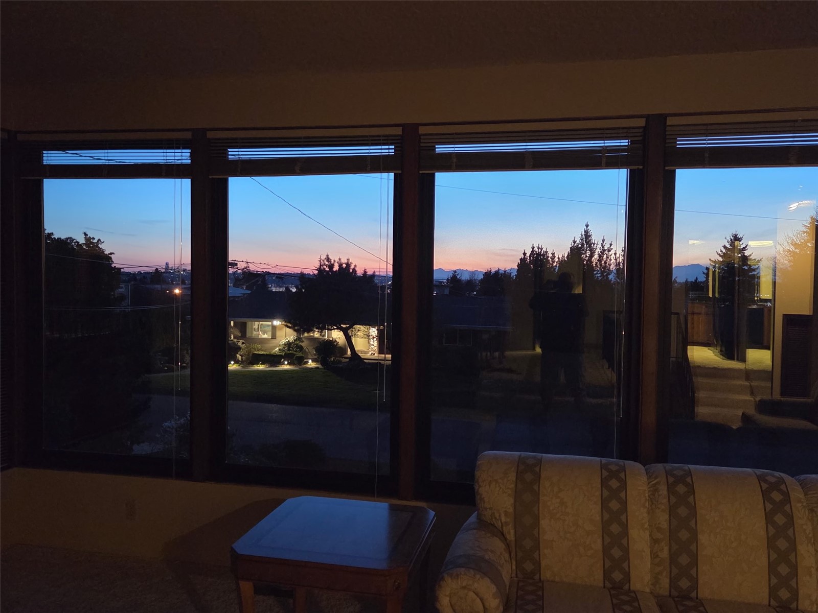 SUN SET FROM THE LIVING ROOM