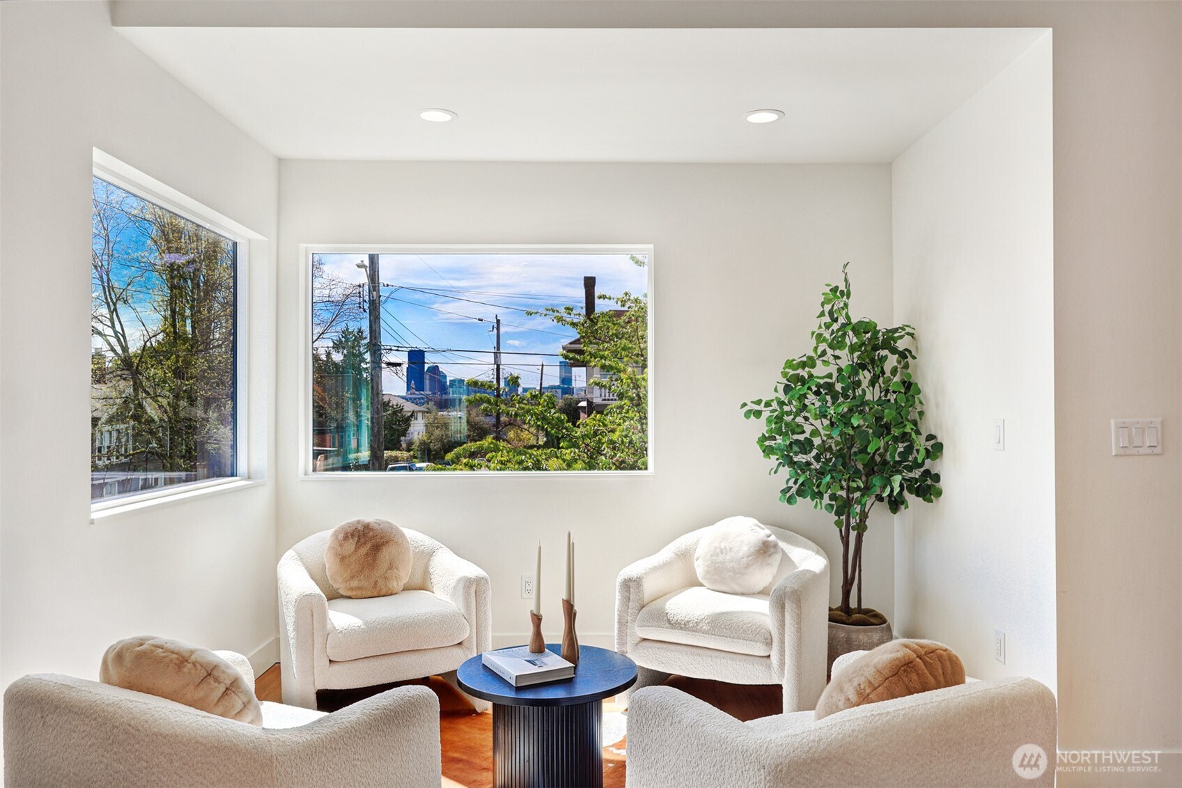 Views of downtown Seattle to the west