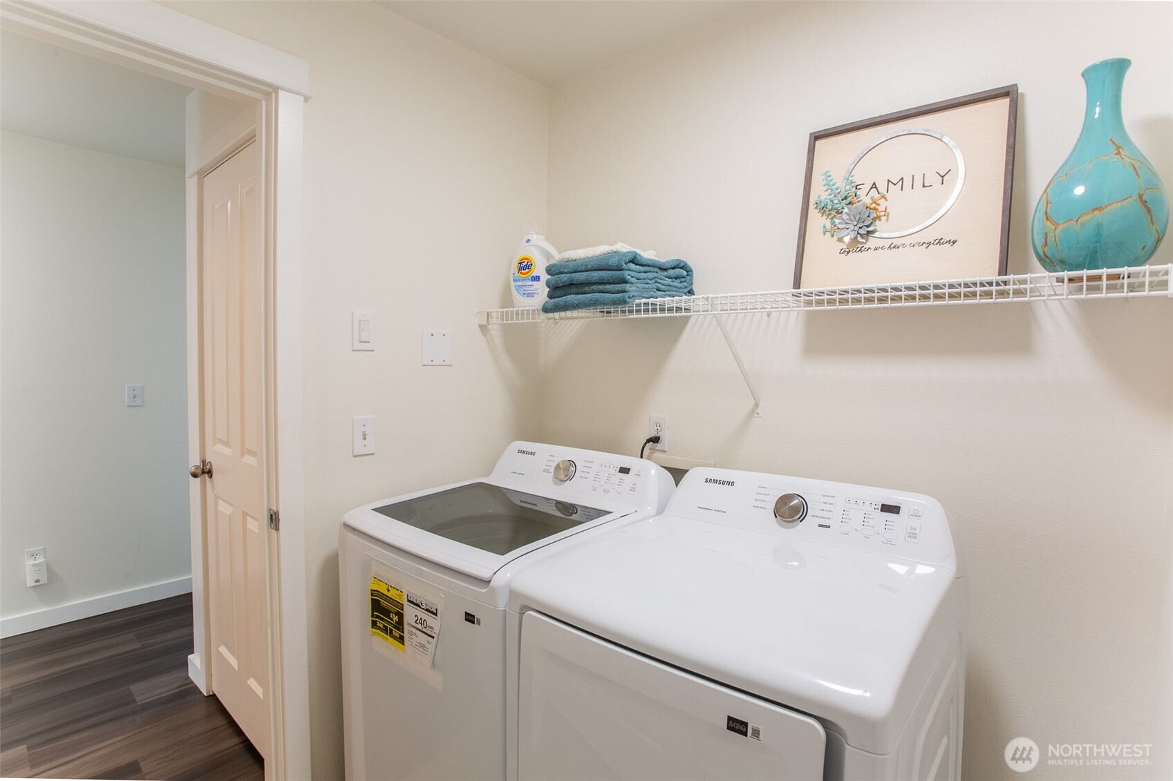 Washer & Dryer are included with Your New Home.