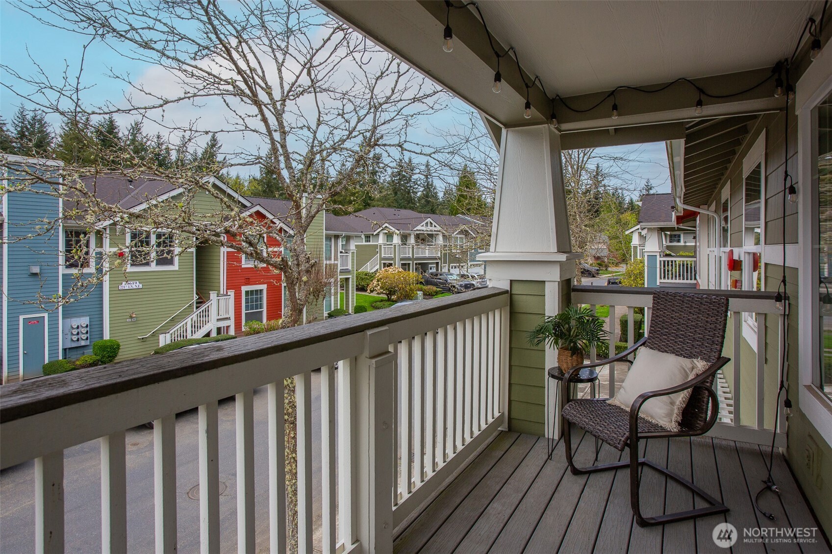 Cozy Deck off the Living Room.