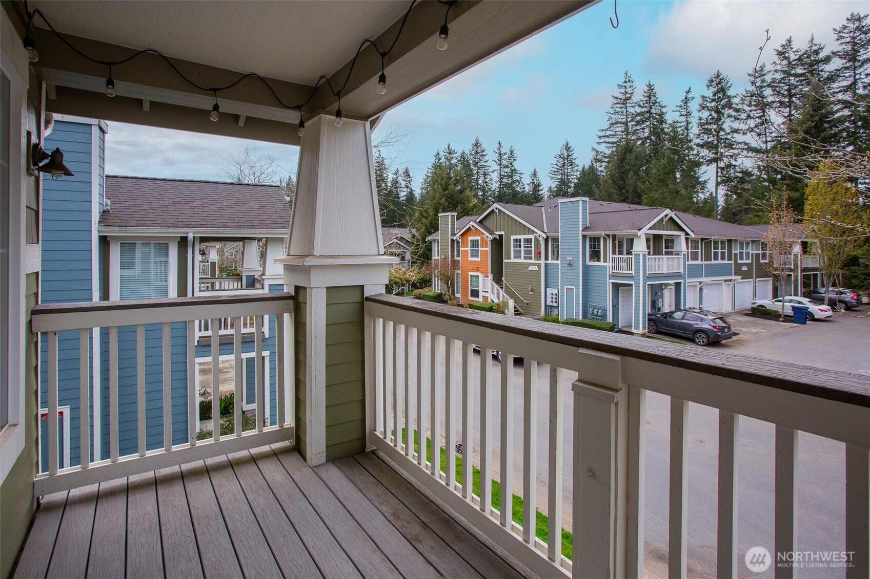 Another view of the Cozy Deck off the Living Room.