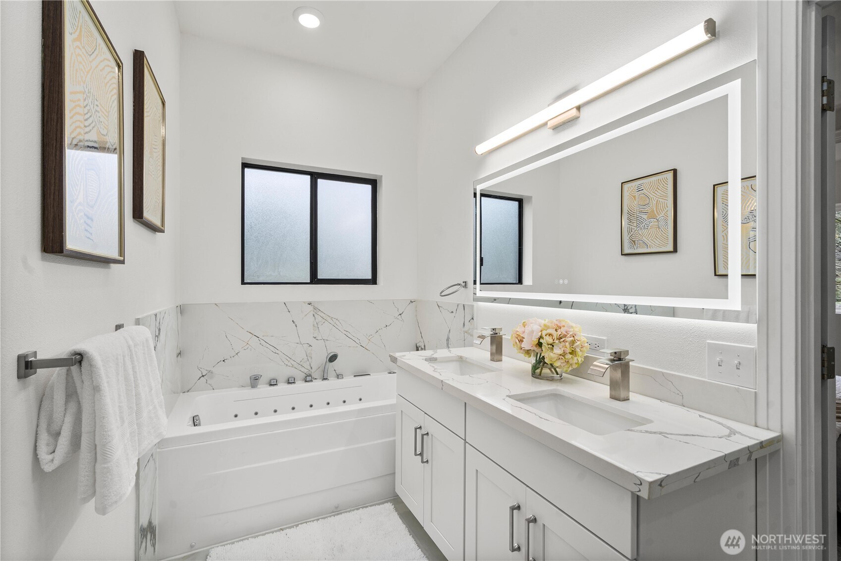 Newly updated primary bathroom