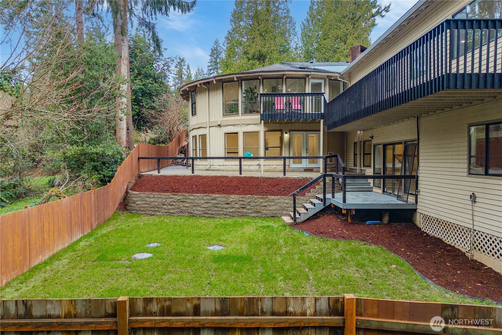 Fully fenced yard