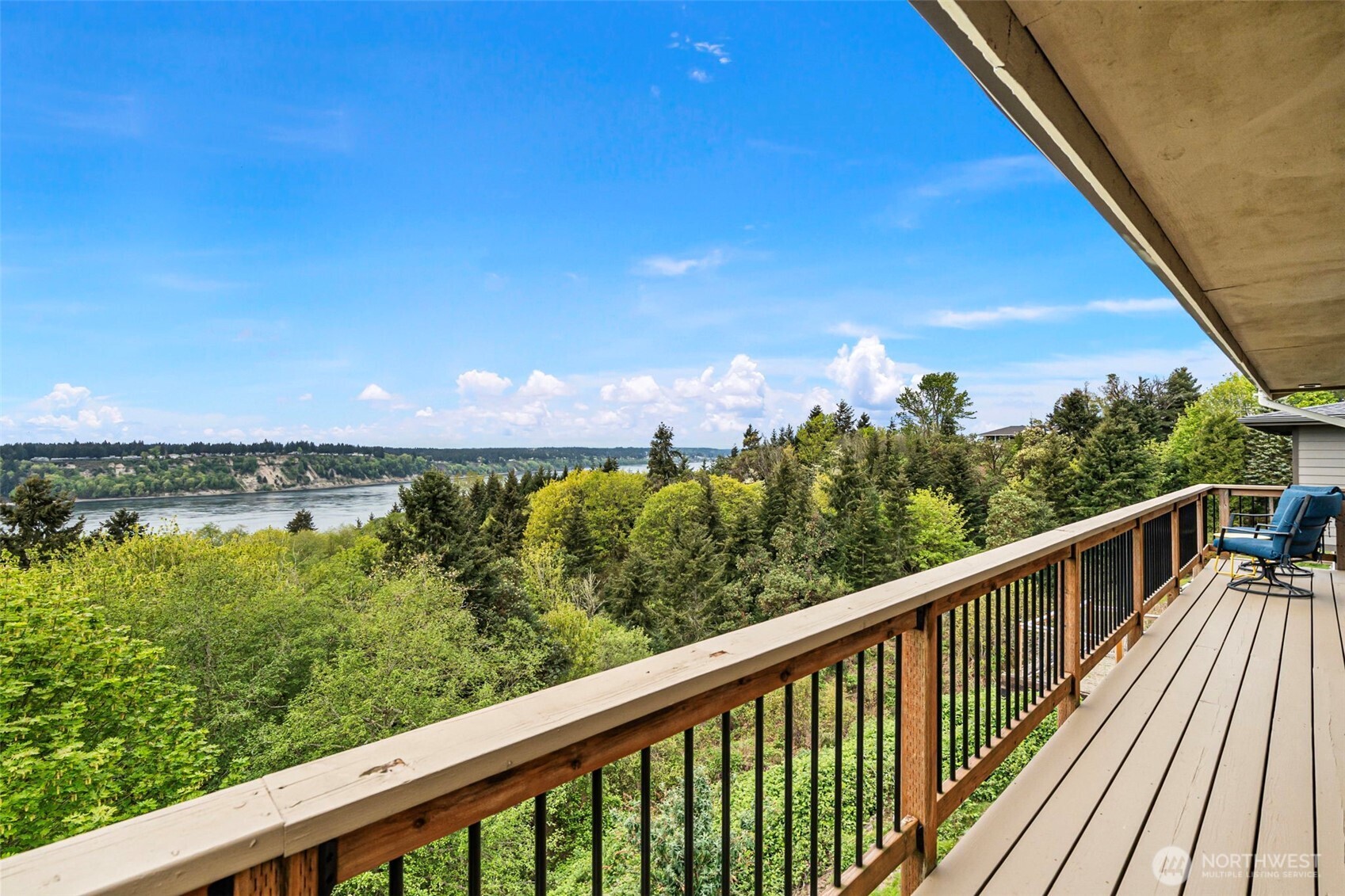 Upper Level Deck Views of Olympic Mountains