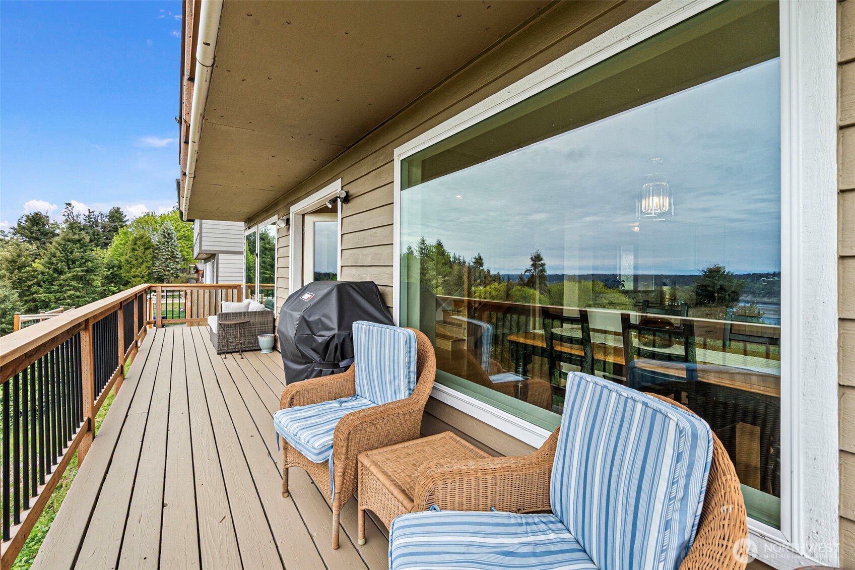Deck off Great Room, Kitchen and Dining