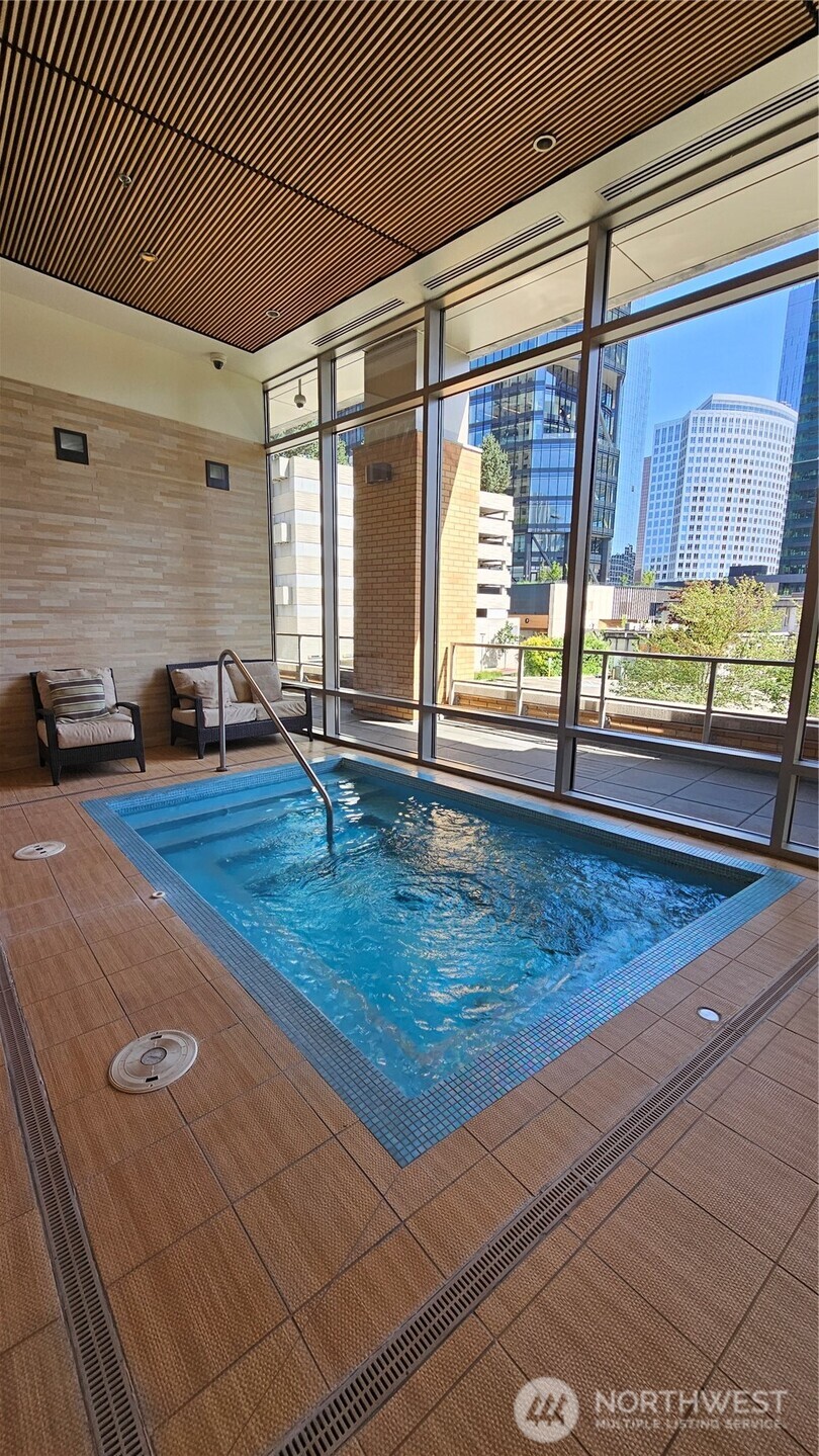 Spa area for year-round enjoyment.