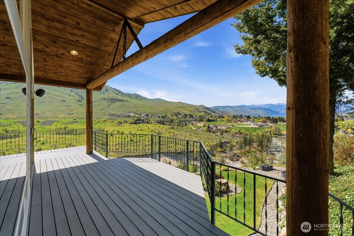 Outside covered view deck