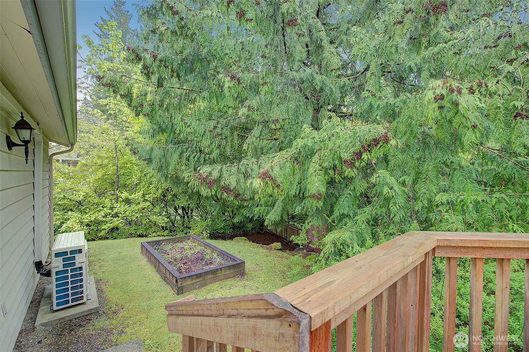 Garden bed in back yard