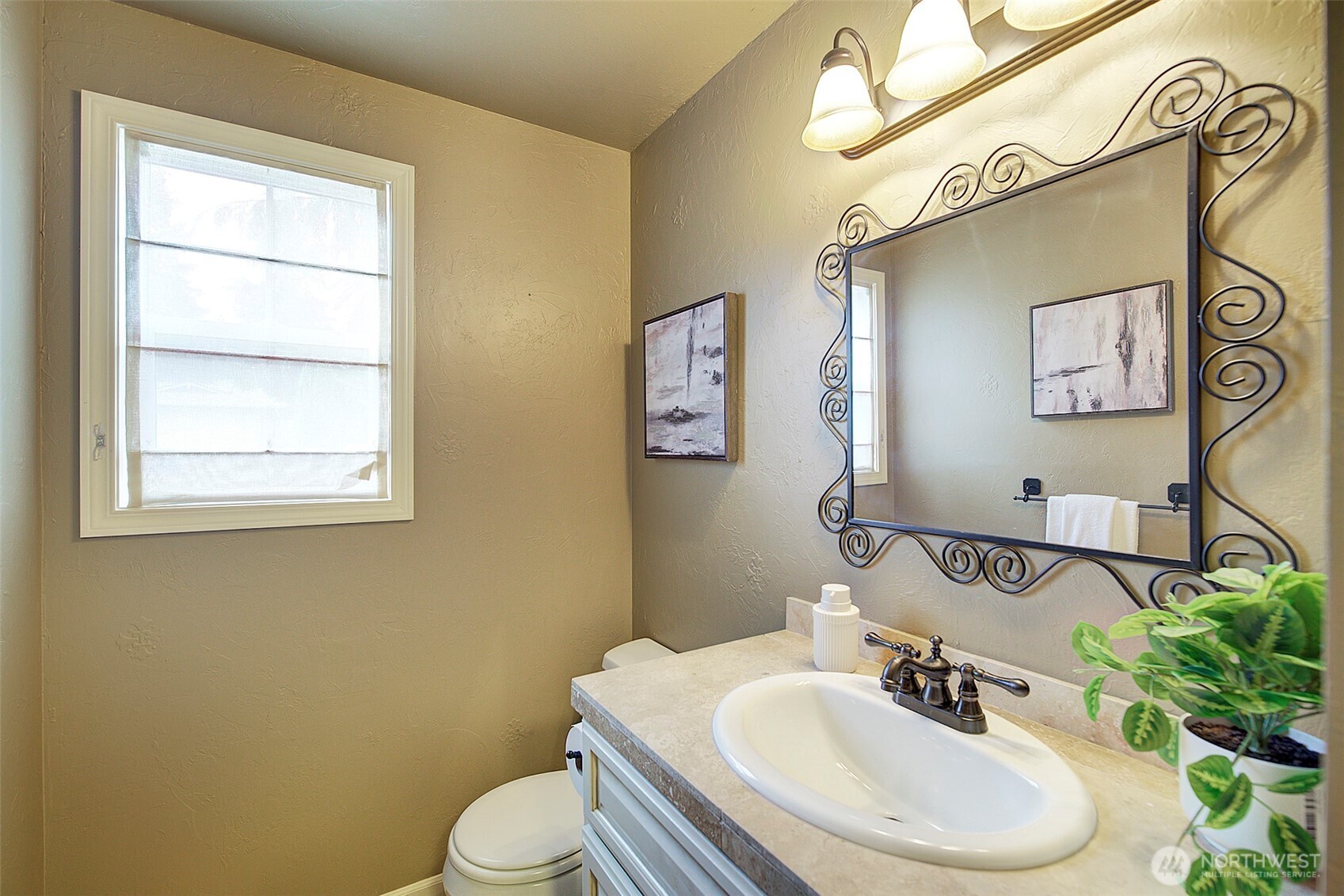 Powder room on main level