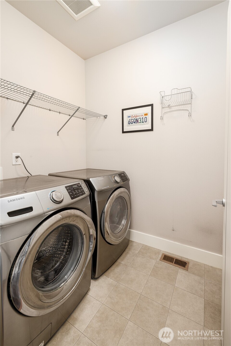 Upstairs laundry room