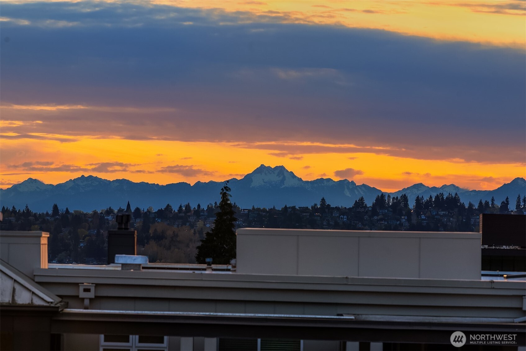 Mountain views from primary bedroom.
