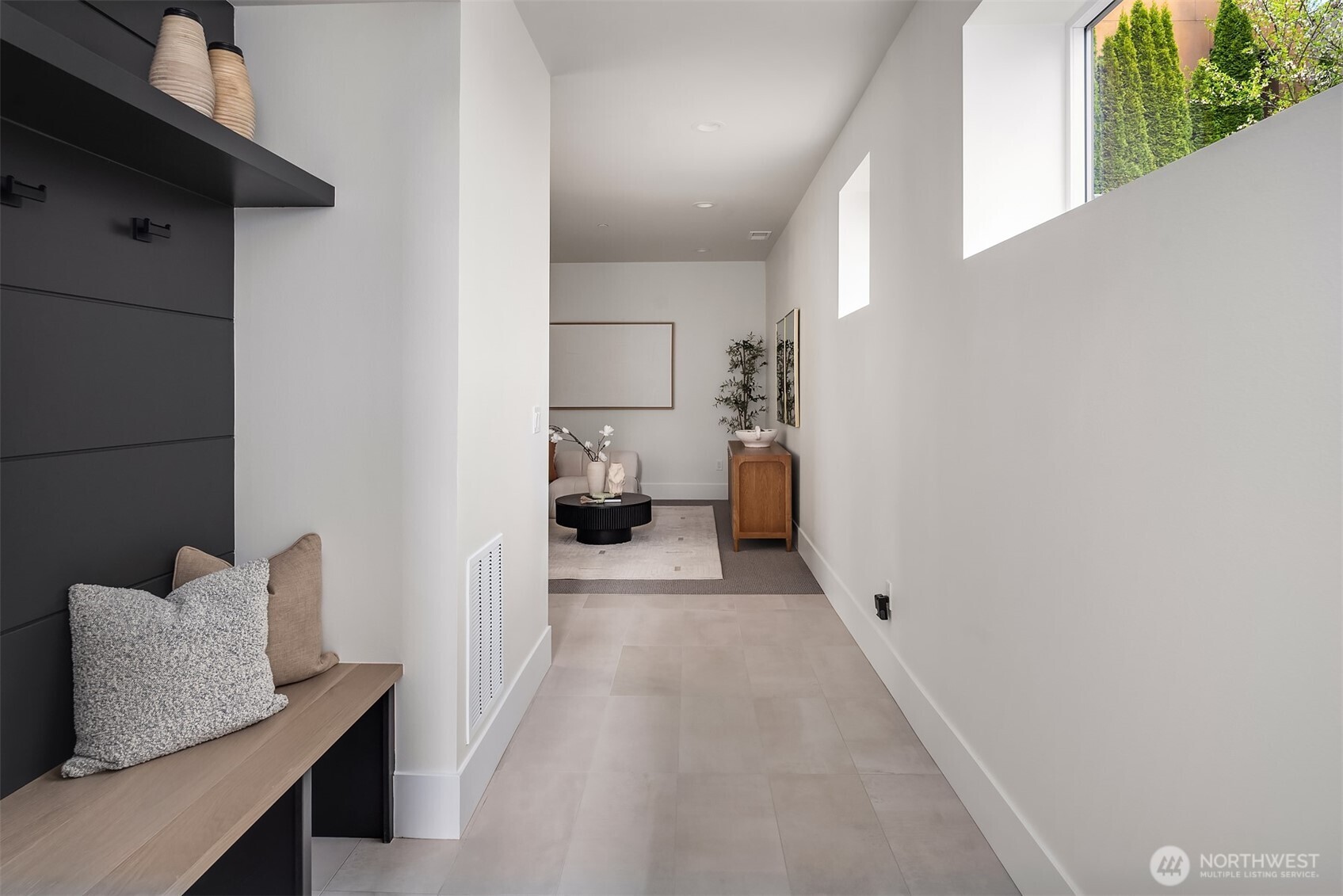 hallway/entry from garage on lower level