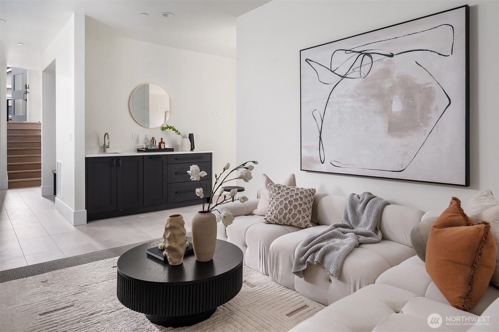 Bonus room on lower level with wet bar