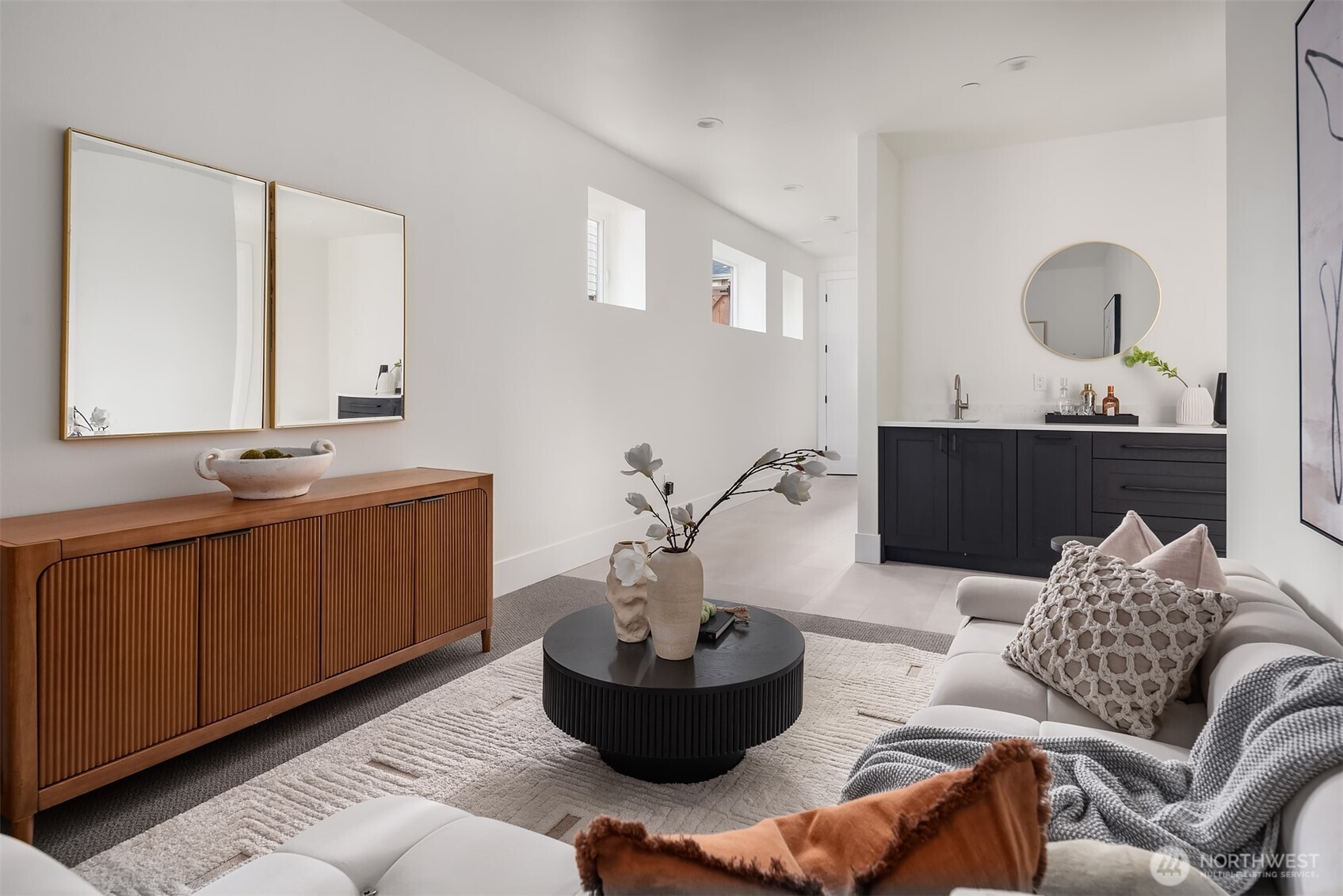 Bonus room on lower level with wet bar