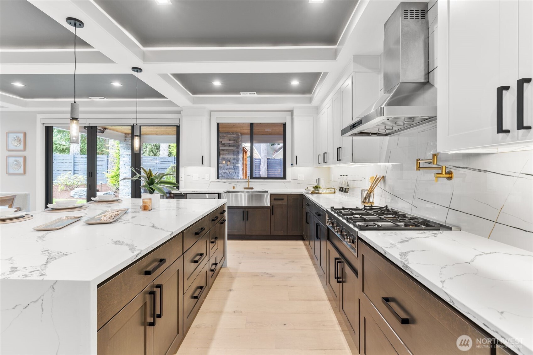 Quartz Counters, Stainless Steel Appliances, Designer Backsplash, Lighting & Fixtures
